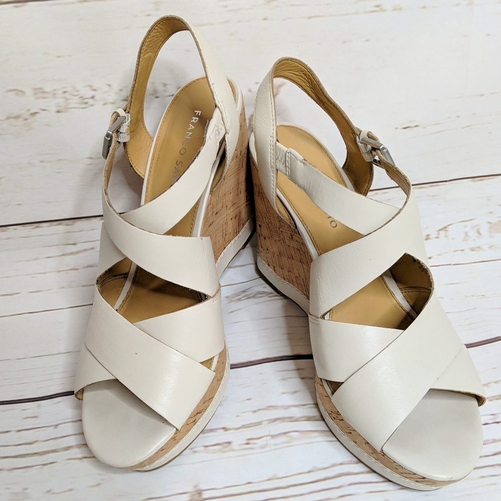 Franco Sarto Shiver Strappy Platform Wedge…